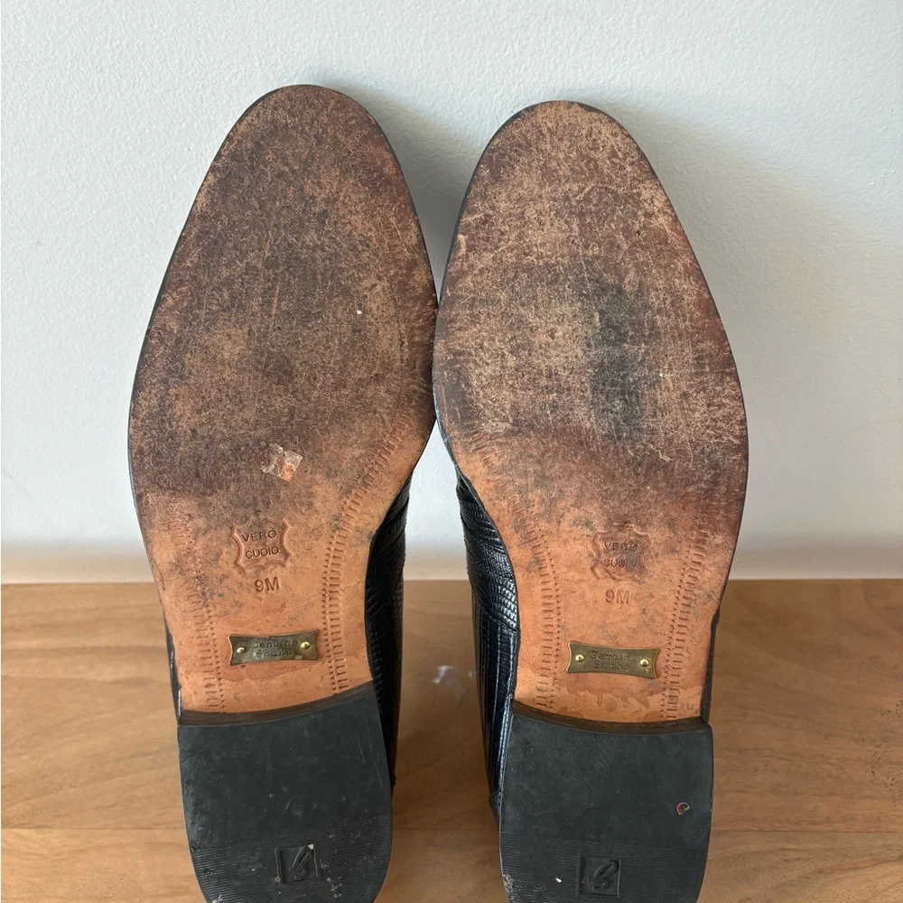 Giorgio Brutini Private Collection Genuine Snake Skin Loafers 9M
